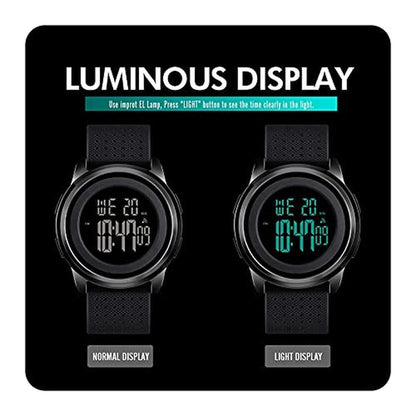 Watch Yuink: YUINK Mens Ultra Thin Digital Sports Watch – In Use