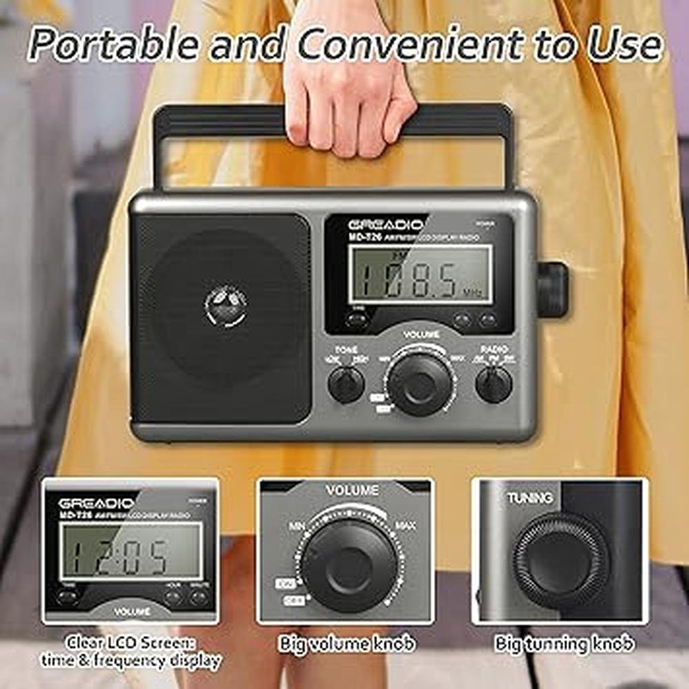 Greadio Portable Shortwave Radio – Close-up Detail
