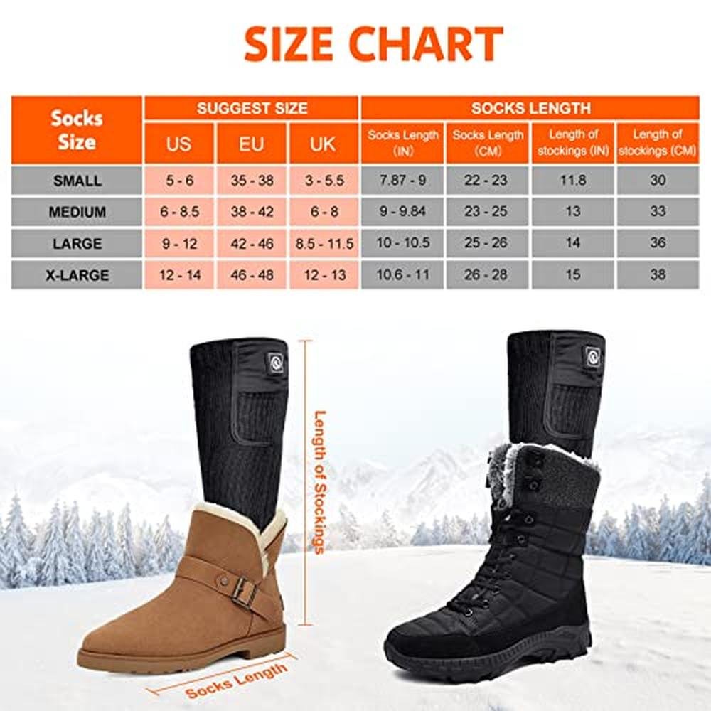 High-End Snow Deer Heated Socks – Packaging