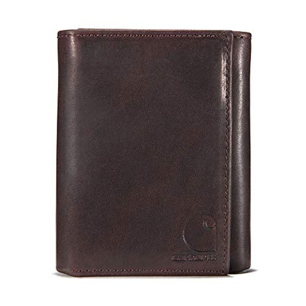 Carhartt Men's B0000219 Oil Tan Trifold Wallet – Front View
