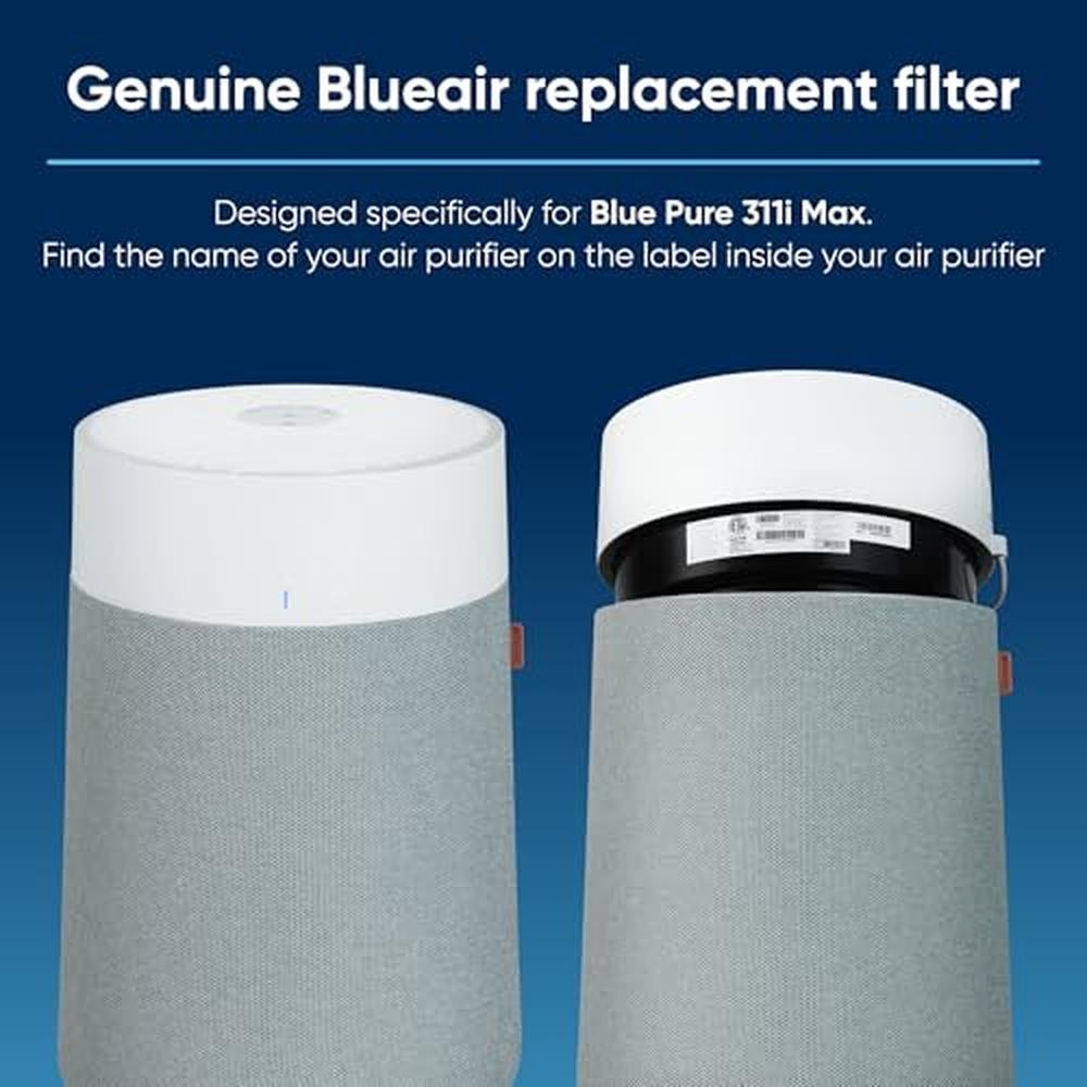 Blueair Genuine Filter: Blue Pure 311i Max Air Purifier – Side View