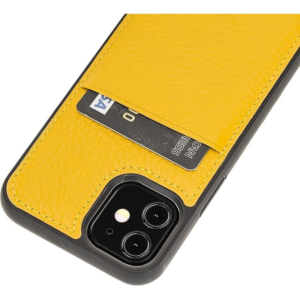 Venito Capri Leather Wallet Case Compatible with iPhone 12 – Front View