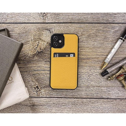 Venito Capri Leather Wallet Case Compatible with iPhone 12 – Side View