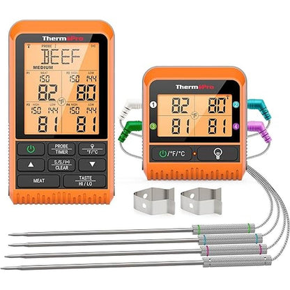 Thermometer Meat: ThermoPro TP829 1000ft Wireless Meat – Front View