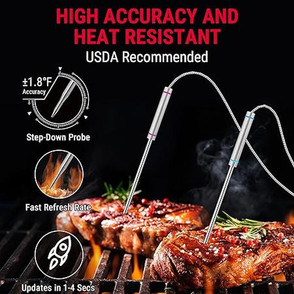 Thermometer Meat: ThermoPro TP829 1000ft Wireless Meat – Packaging
