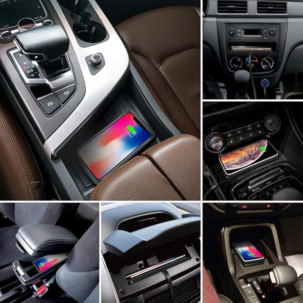 Wireless Charger Car Charging pad – Side View