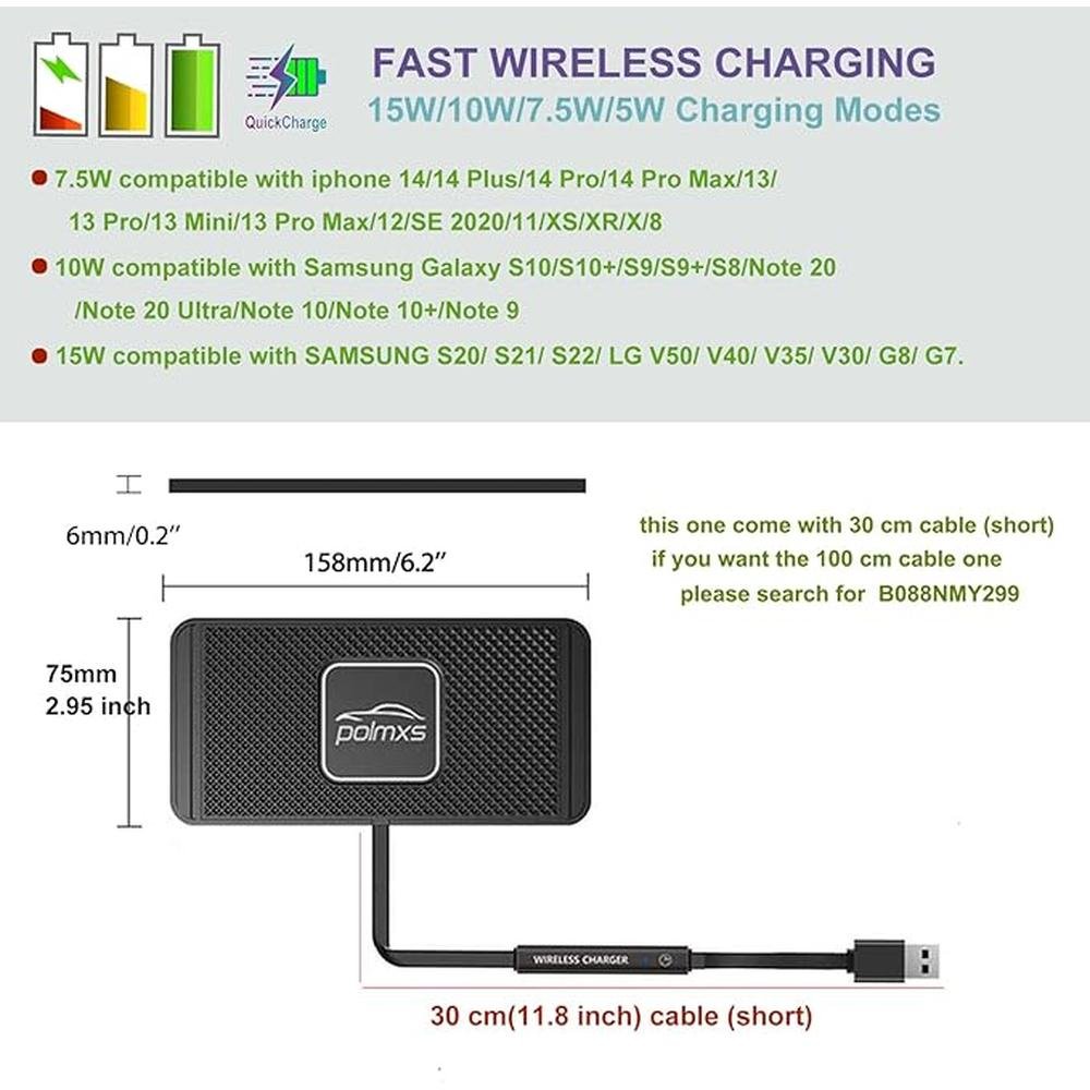 Wireless Charger Car Charging pad – In Use
