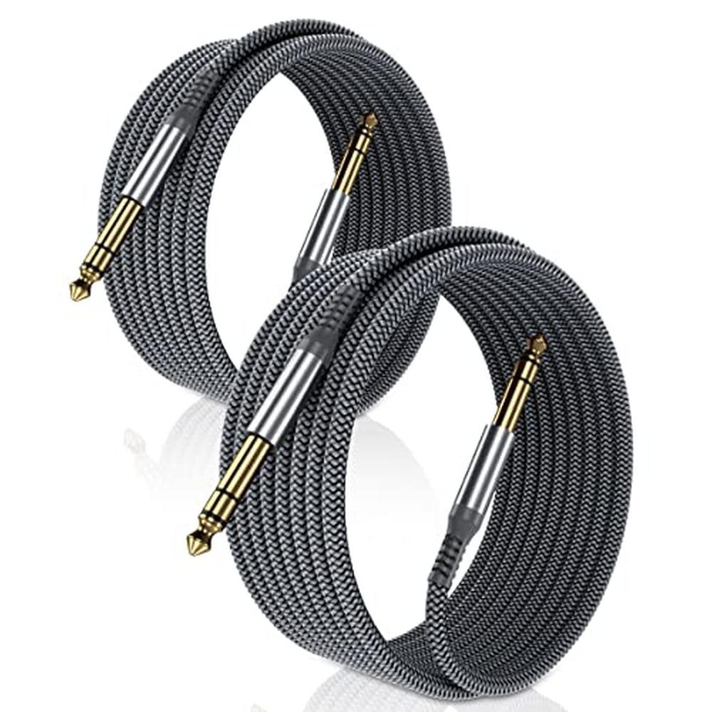 Guitar Bass: Elebase 1/4 Inch TRS Instrument Guitar Cable – Front View