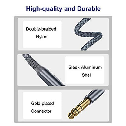 Guitar Bass: Elebase 1/4 Inch TRS Instrument Guitar Cable – Side View