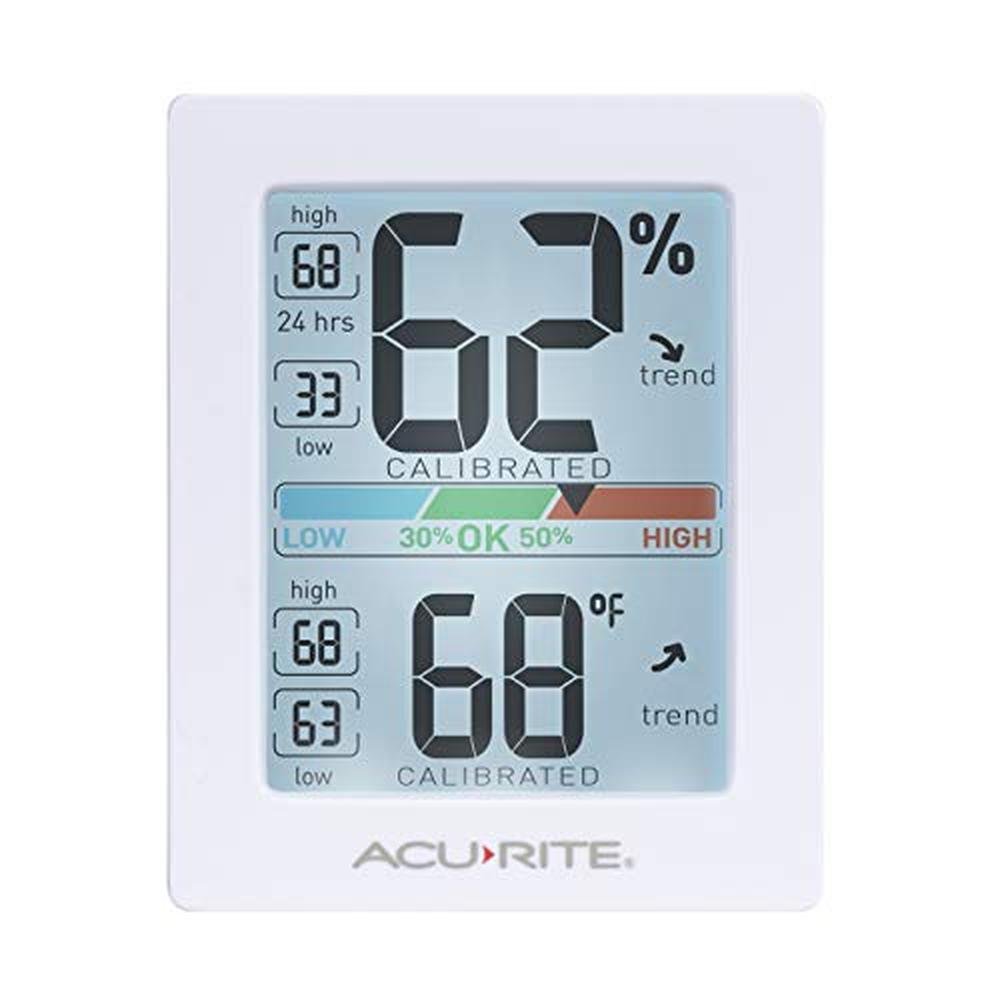 AcuRite Pro Humidity Meter & Thermometer with Touch – Front View