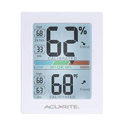 AcuRite Pro Humidity Meter & Thermometer with Touch – Front View