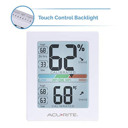 AcuRite Pro Humidity Meter & Thermometer with Touch – Side View