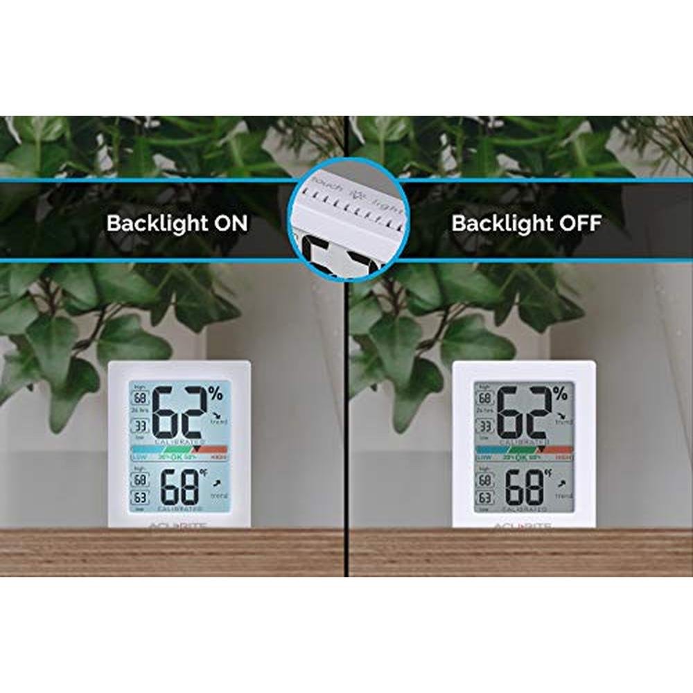 AcuRite Pro Humidity Meter & Thermometer with Touch – Close-up Detail