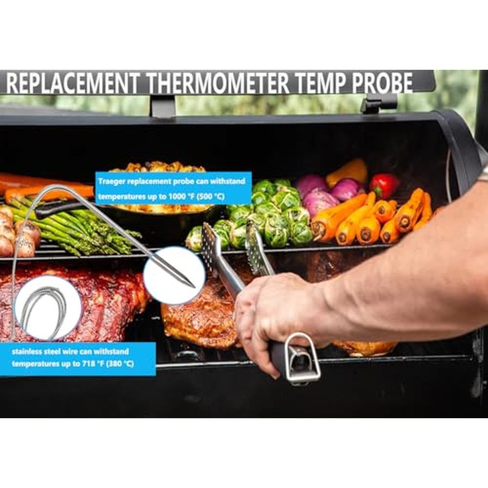 Traeger Replacement Probe: Compatible with Traeger Wood – In Use