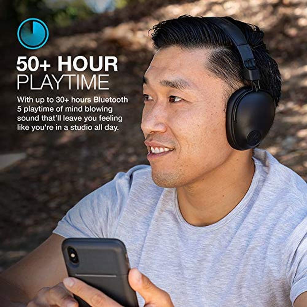JLab Studio Pro Wireless Over-Ear Headphones – Close-up Detail