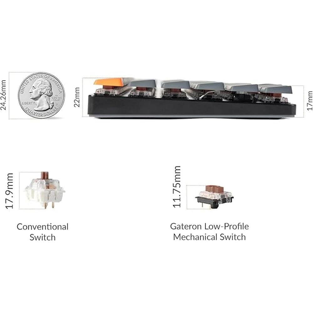 Keychron K3 Version 2: 84 Keys Ultra-Slim Wireless – Close-up Detail