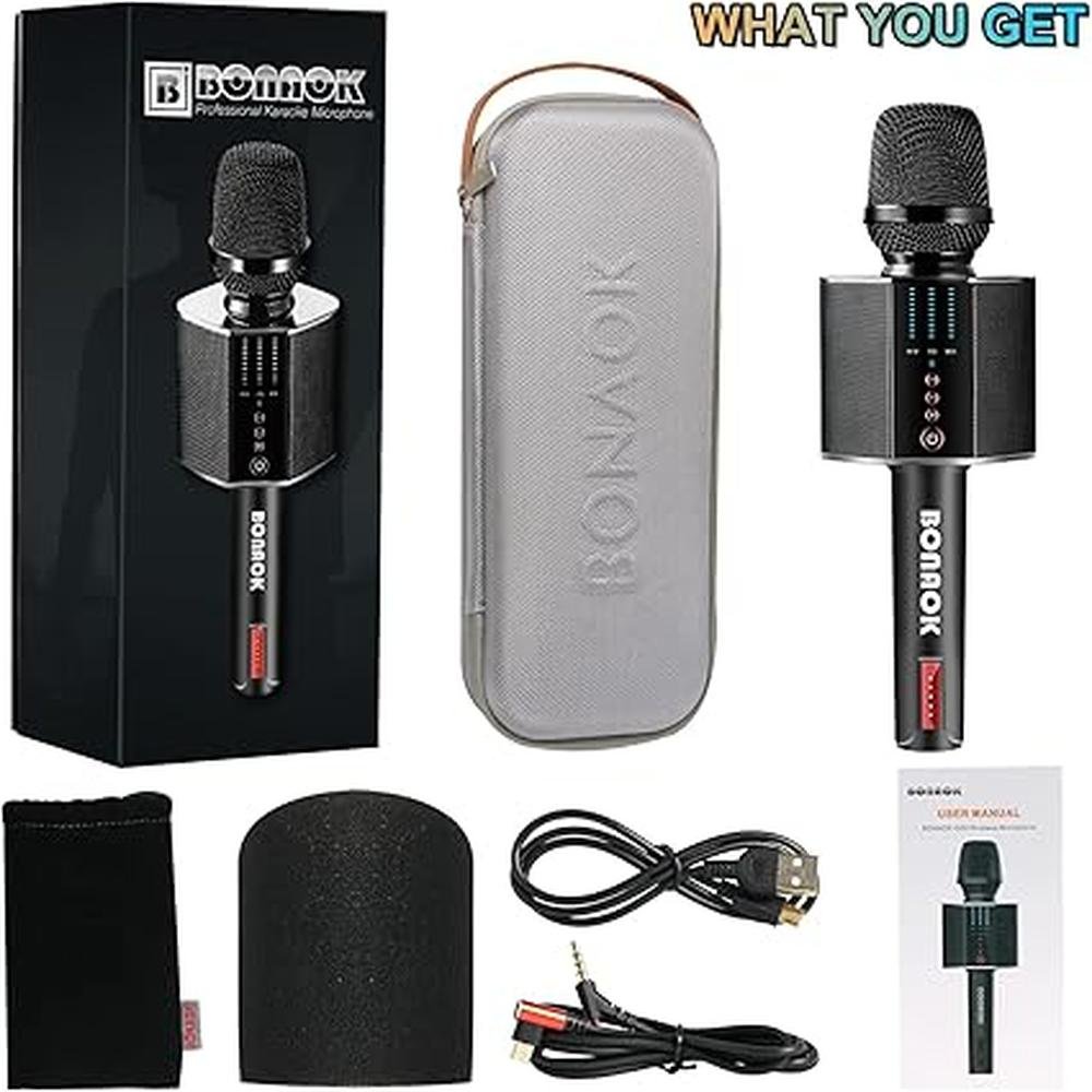 Karaoke Bonaok: BONAOK G50 Portable Wireless Bluetooth – Side View