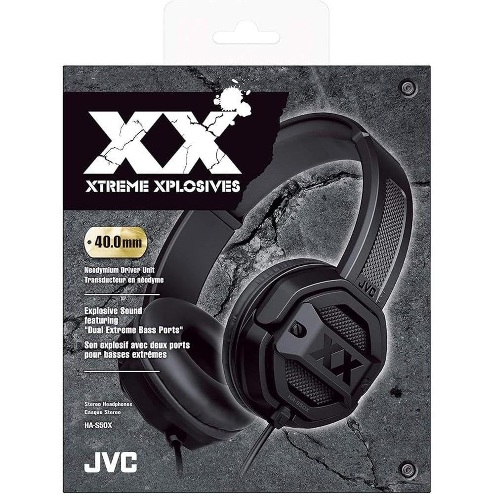 JVC HAS50X XX On-Ear Headphones with Powerful Bass – Side View