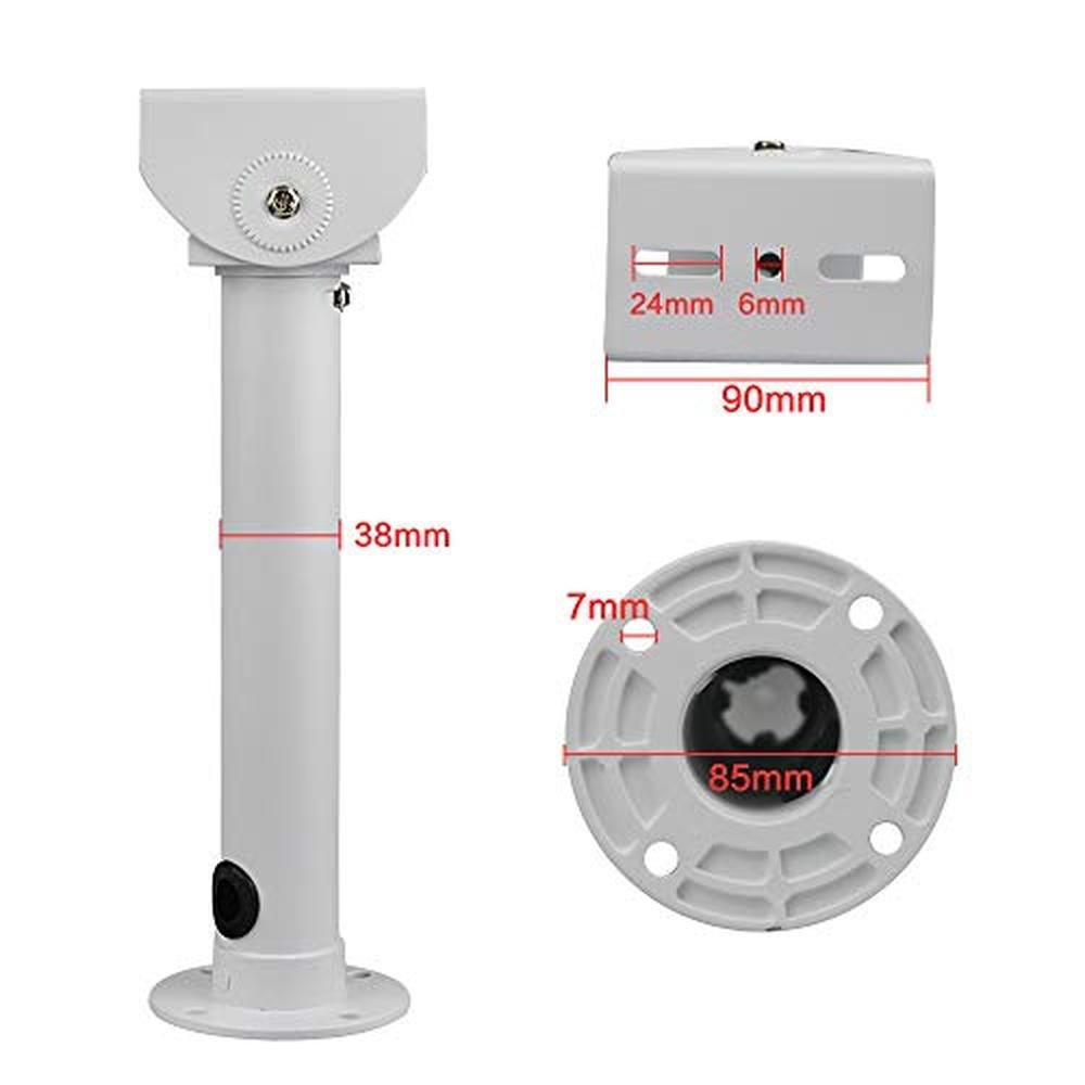 CCTV Camera: Compcctv Adjustable Universal Wall Mount – Side View