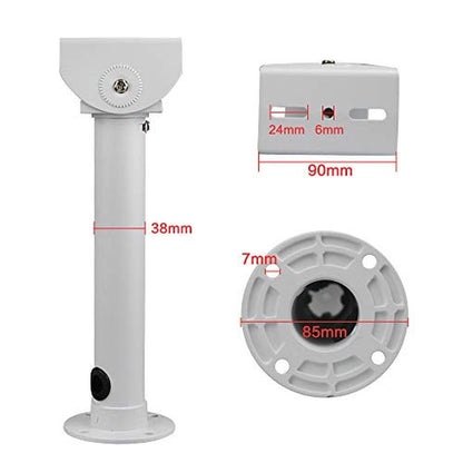 CCTV Camera: Compcctv Adjustable Universal Wall Mount – Side View