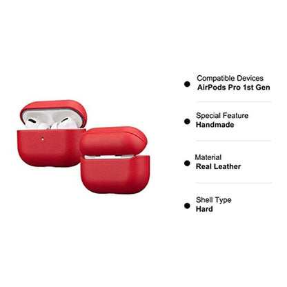 AirPods Case: Lopie Handmade Series AirPods Pro Full Grain – Side View