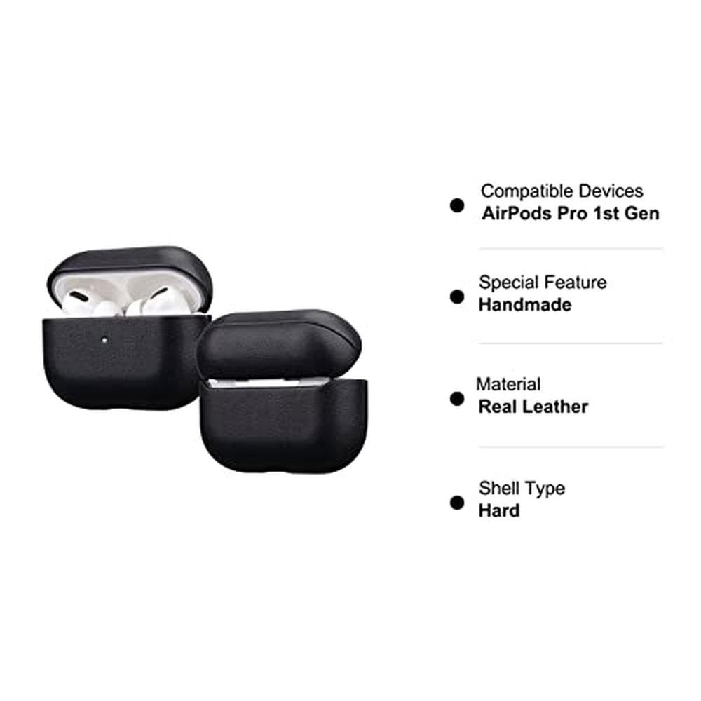 Lopie Handmade Series Cowhide AirPods Pro Case – Side View
