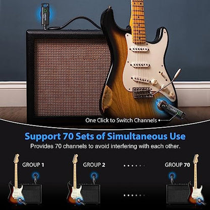 Guitar Bass: LEKATO Wireless Guitar System UHF Transmitter – Packaging