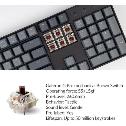 Keychron K10: Full-Size 104 Keys Bluetooth Wireless – In Use