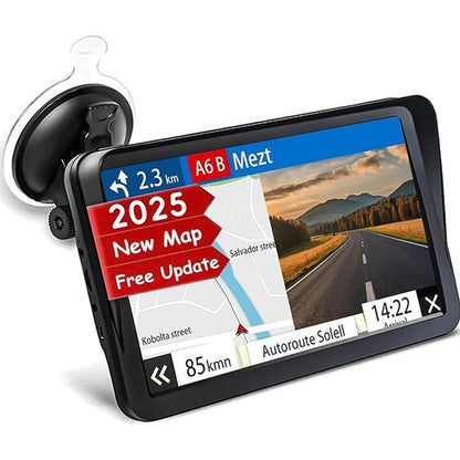 GPS Navigator for Car: Truck GPS 9 Inch Touch Screen – Front View