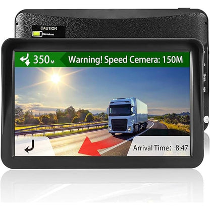 GPS Navigator for Car: Truck GPS 9 Inch Touch Screen – Side View