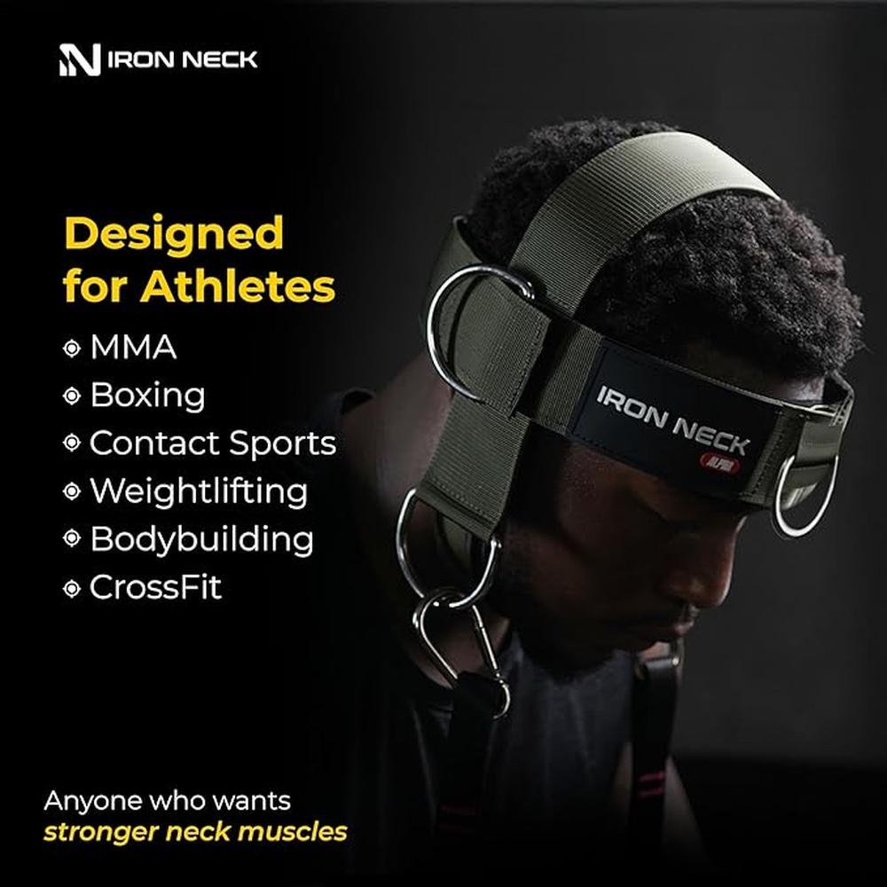 Neck Head: Iron Neck Versatile Exerciser Strengthener and – In Use