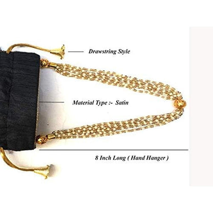 Jewelry Coin Pouch Gotta Patti Work Potli Bag for Women – In Use