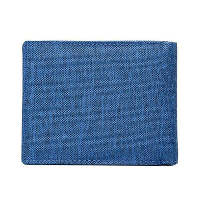 Lanyani Mens Wallets: Bifold RFID Blocking Minimalist Blue – Packaging