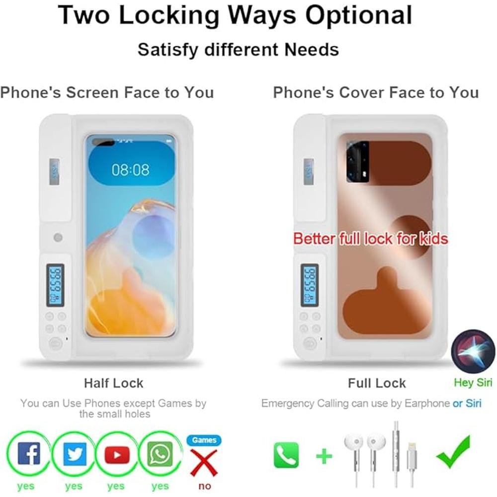 Portable Smart Auto Phone Timer Lock Box for iPhone and – In Use
