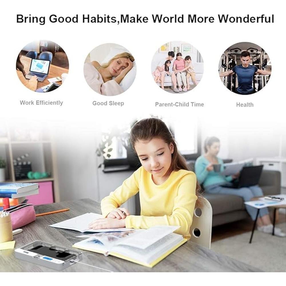 Portable Smart Auto Phone Timer Lock Box for iPhone and – Packaging