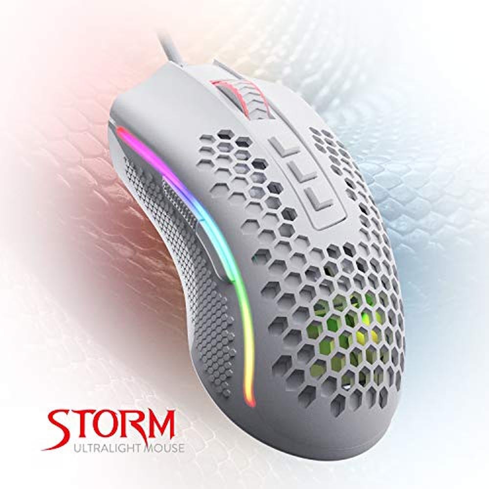 Redragon M808 Storm Lightweight RGB Gaming Mouse – Side View