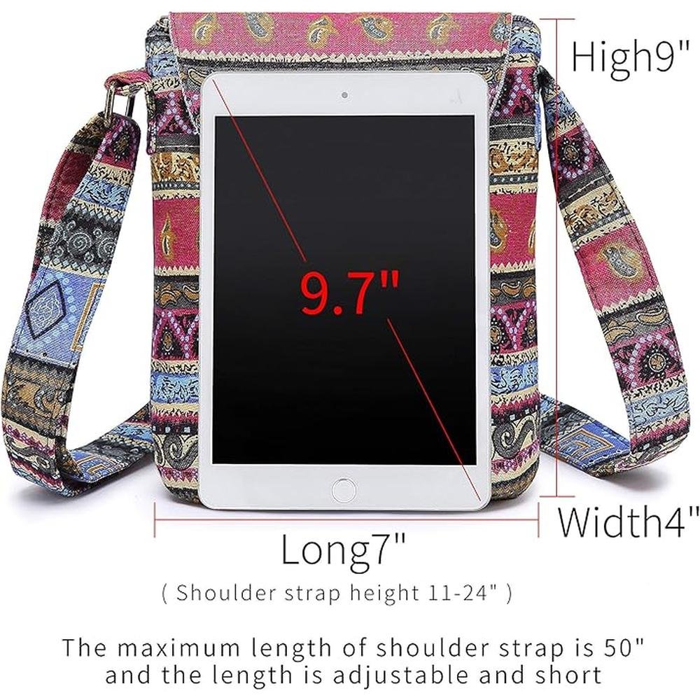OPQRSTU Women's Retro Small Size Canvas Shoulder Bag Hippie – In Use