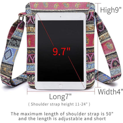 OPQRSTU Women's Retro Small Size Canvas Shoulder Bag Hippie – In Use