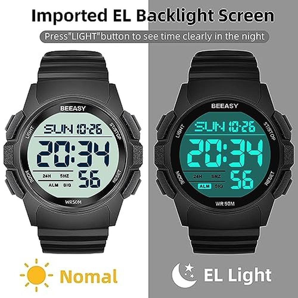 Watch Men: Beeasy Men Digital Sports Watch Waterproof – Packaging