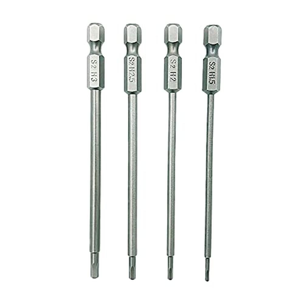 Hex Drill: HOPLEX Hex Head Allen Wrench Drill Bit Set – Front View