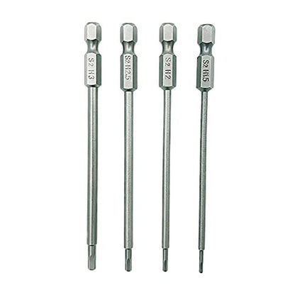 Hex Drill: HOPLEX Hex Head Allen Wrench Drill Bit Set – Front View