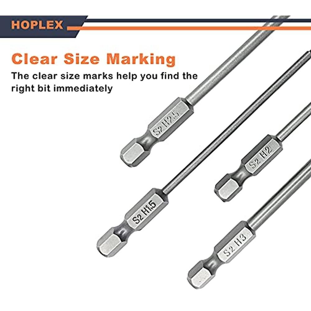 Hex Drill: HOPLEX Hex Head Allen Wrench Drill Bit Set – Packaging