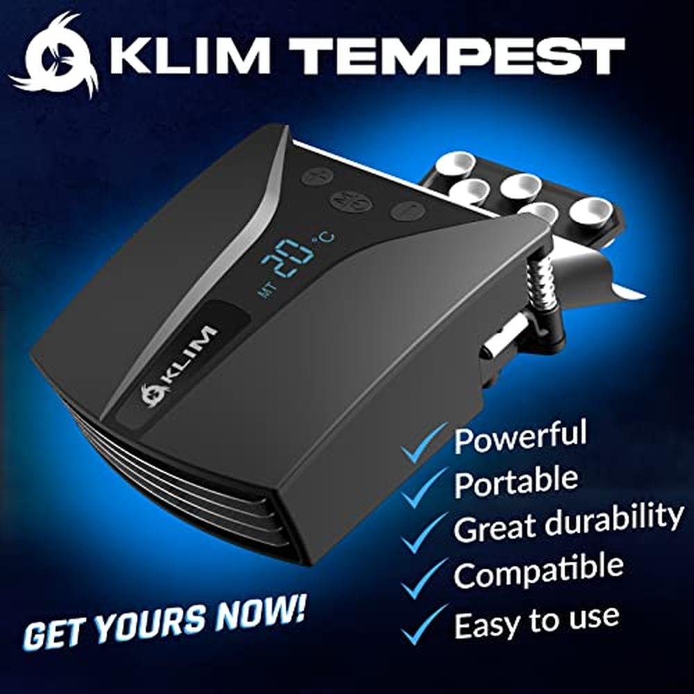 Laptop Fan: Klim Tempest Laptop Cooler with Vacuum Fan – Side View