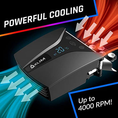 Laptop Fan: Klim Tempest Laptop Cooler with Vacuum Fan – In Use