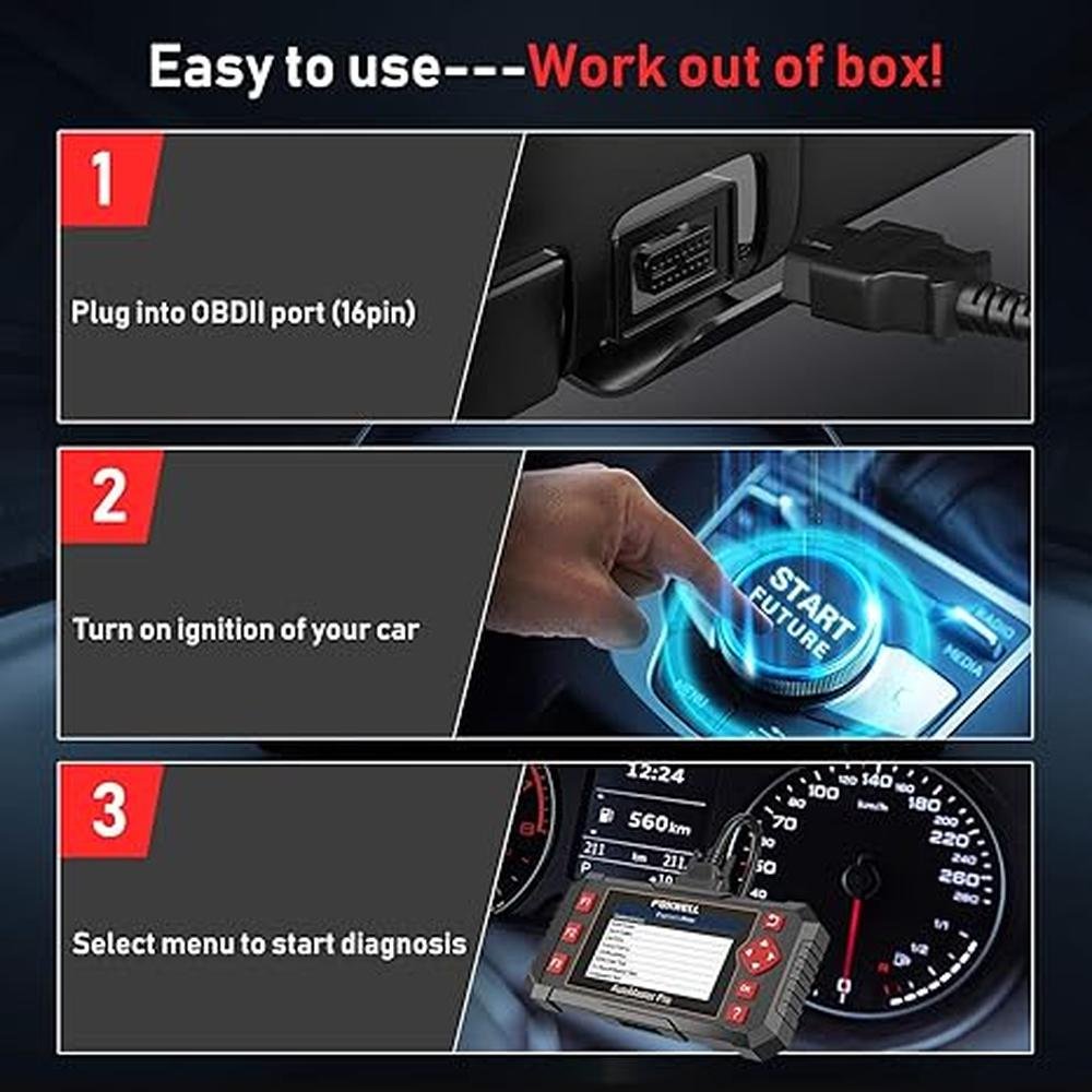 Scanner SRS: FOXWELL NT604 Elite OBD2 Scanner ABS SRS – Side View