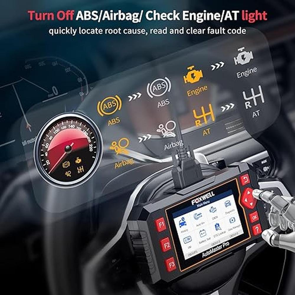 Scanner SRS: FOXWELL NT604 Elite OBD2 Scanner ABS SRS – In Use