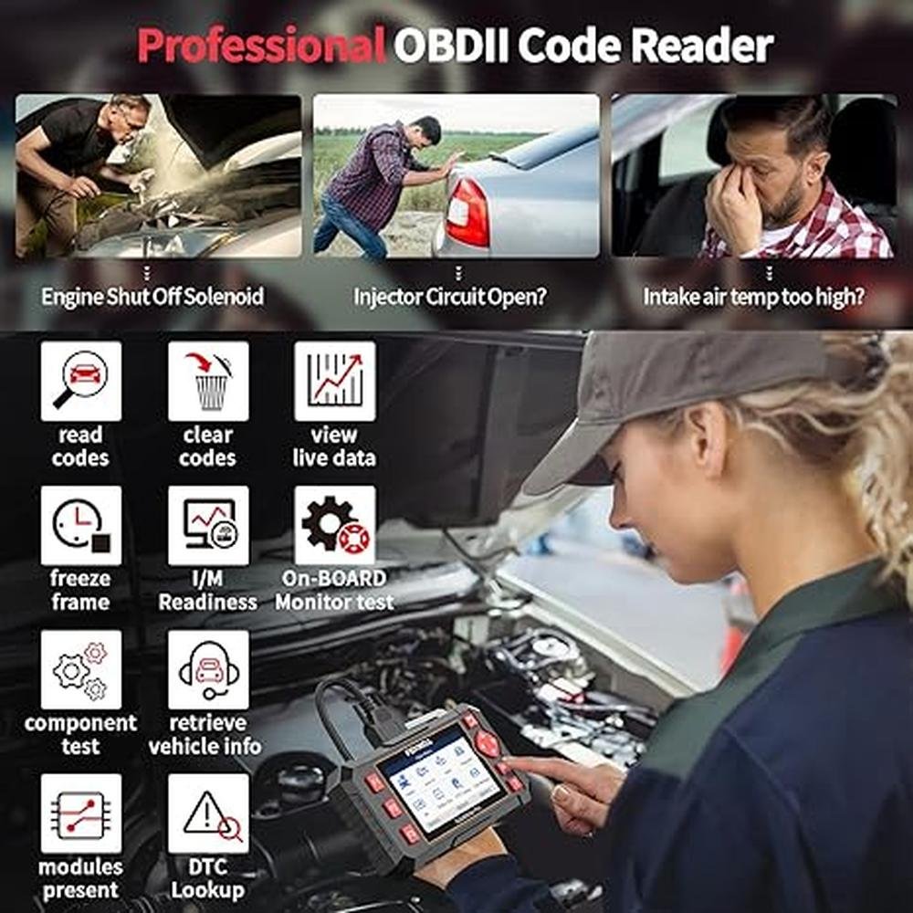 Scanner SRS: FOXWELL NT604 Elite OBD2 Scanner ABS SRS – Packaging