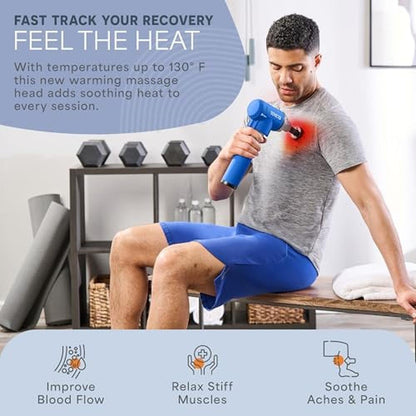Massage Gun: LifePro Sonic LX Athletic Heated Deep Tissue – Side View