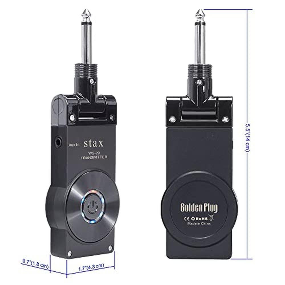 Guitar Wireless System: 2.4GHz 30m Range 24Bit 48kHz HD – Close-up Detail