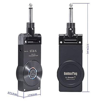 Guitar Wireless System: 2.4GHz 30m Range 24Bit 48kHz HD – Close-up Detail